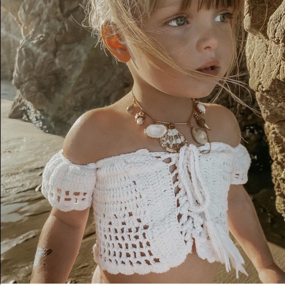 Crochet 3t Swimsuit Toddler Girls Crochet Knit Swim Bikini Sets